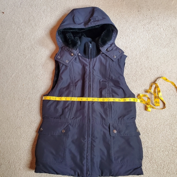 ANN TAYLOR black puffy vest SIZE S - Picture 4 of 9